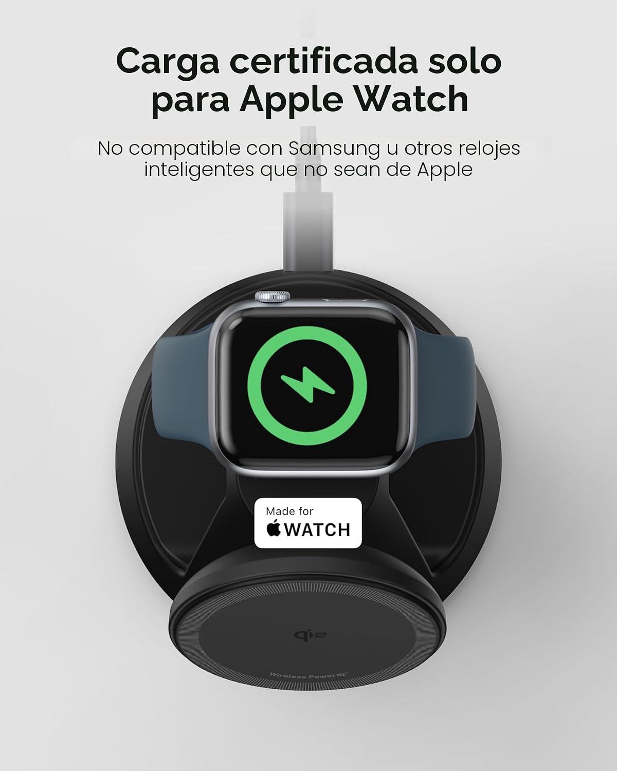 ESTACIÓN DE CARGA INALÁMBRICA ANKER MAGGO 3-EN-1 QI2 15W COMPATIBLE CON MAGSAFE - 4