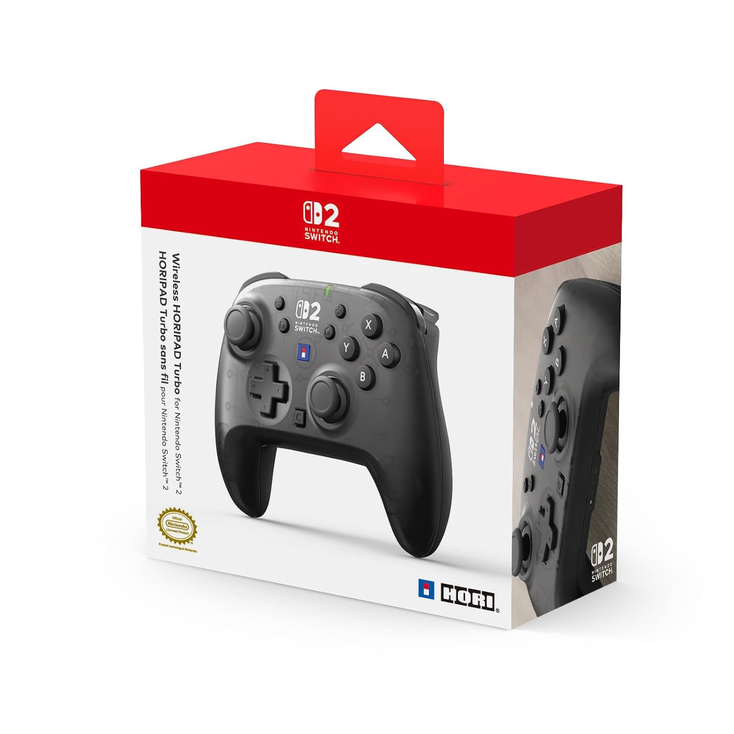MANDO INALÁMBRICO HORI HORIPAD TURBO NEGRO PARA NINTENDO SWITCH 2 - 1