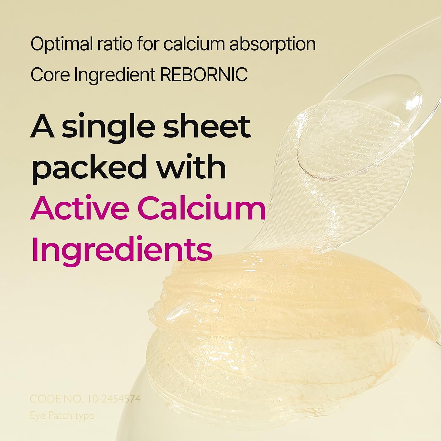 MASCARILLA FACIAL DR.MELAXIN CALCIUM VOLUME UNDER EYE PATCHES 60 UNIDADES - 5