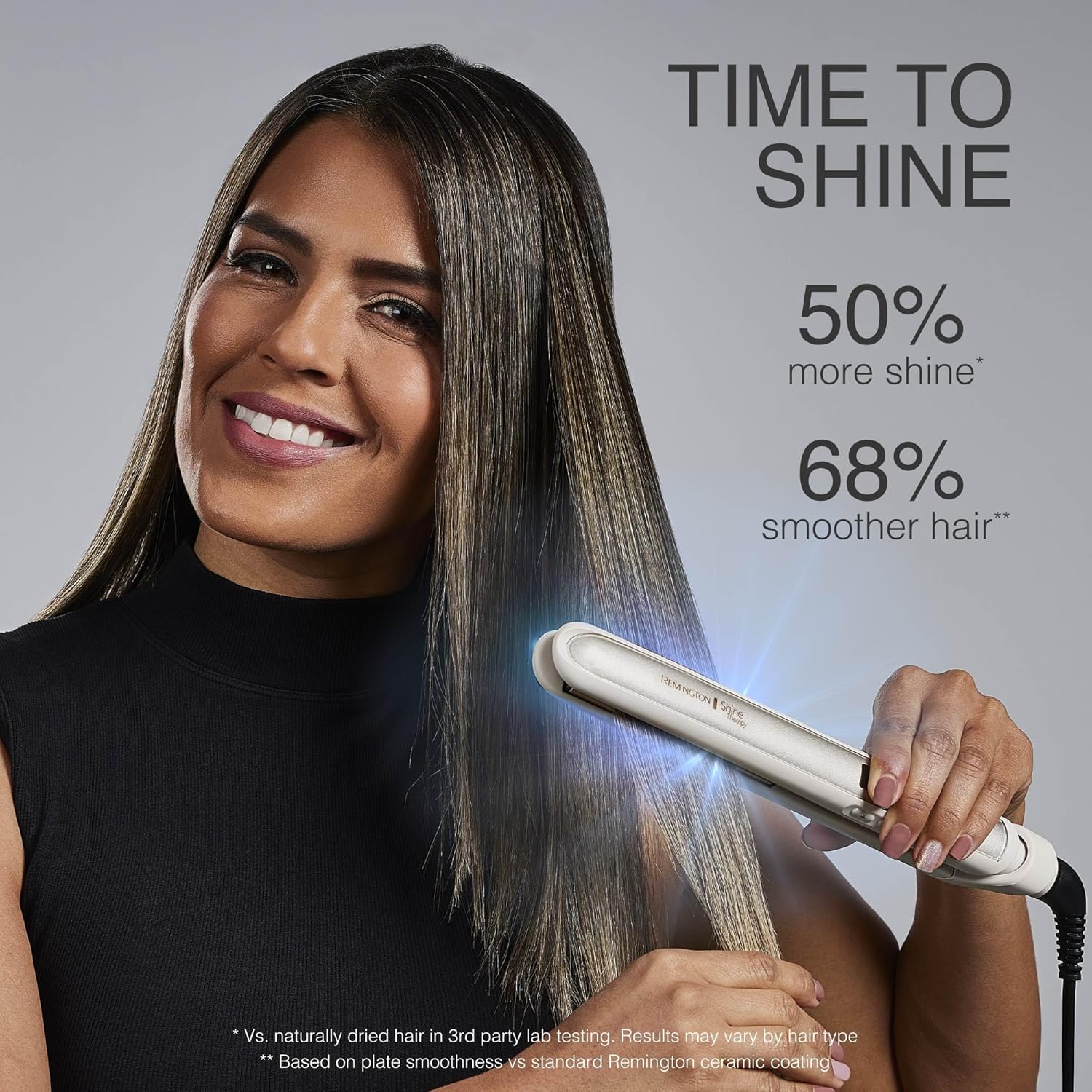 PLANCHA DE CABELLO REMINGTON SHINE THERAPY 1 PULGADA CON ACEITE DE ARGÁN Y QUERATINA - 5