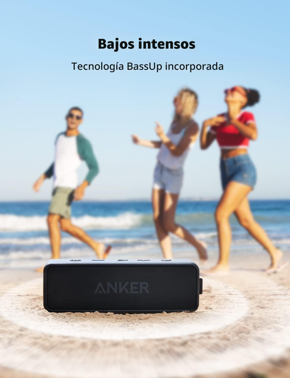 PARLANTE PORTÁTIL ANKER SOUNDCORE 2 BLUETOOTH IPX7 WATERPROOF - 5