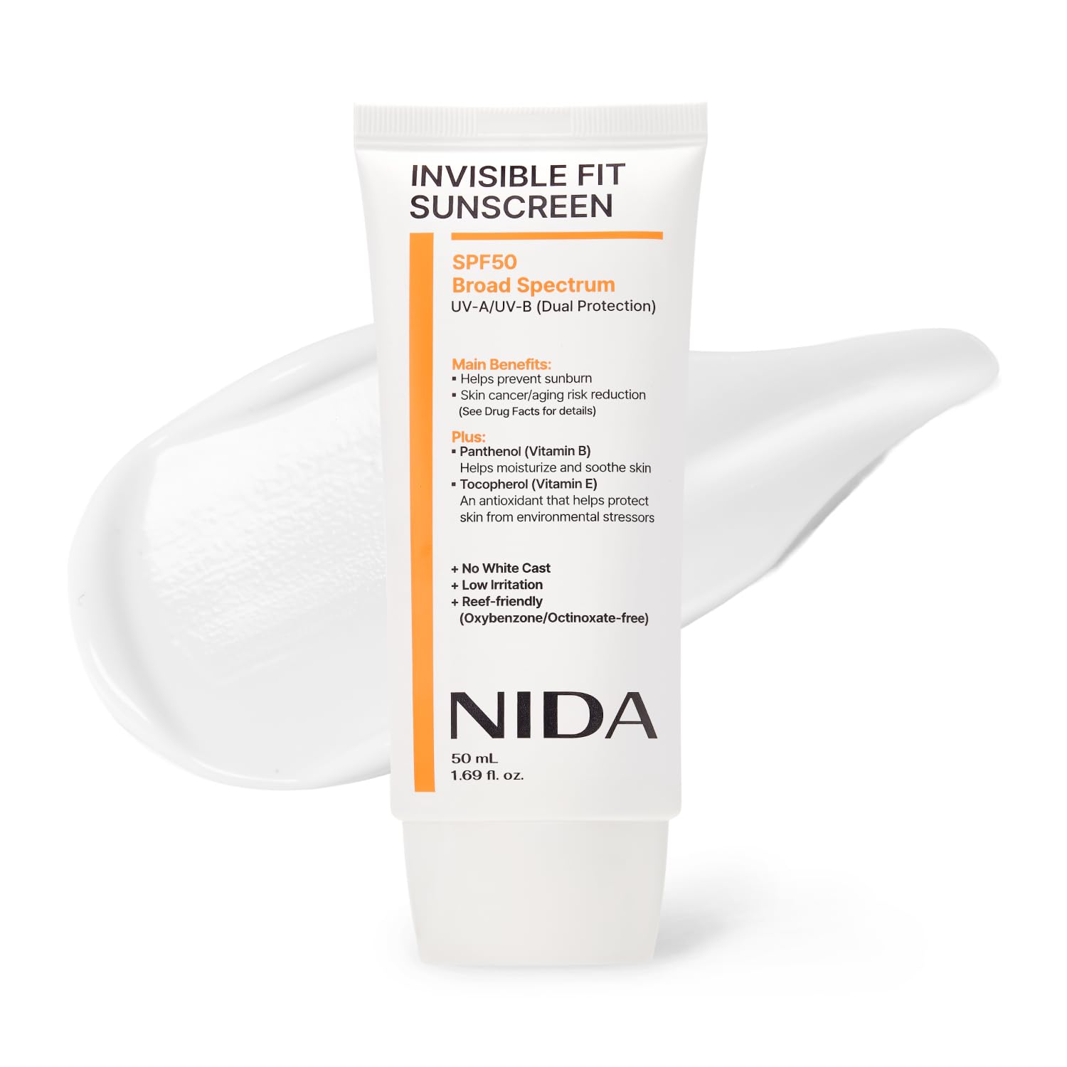 PROTECTOR SOLAR NIDA INVISIBLE FIT SPF 50 BROAD SPECTRUM 50ML - 1