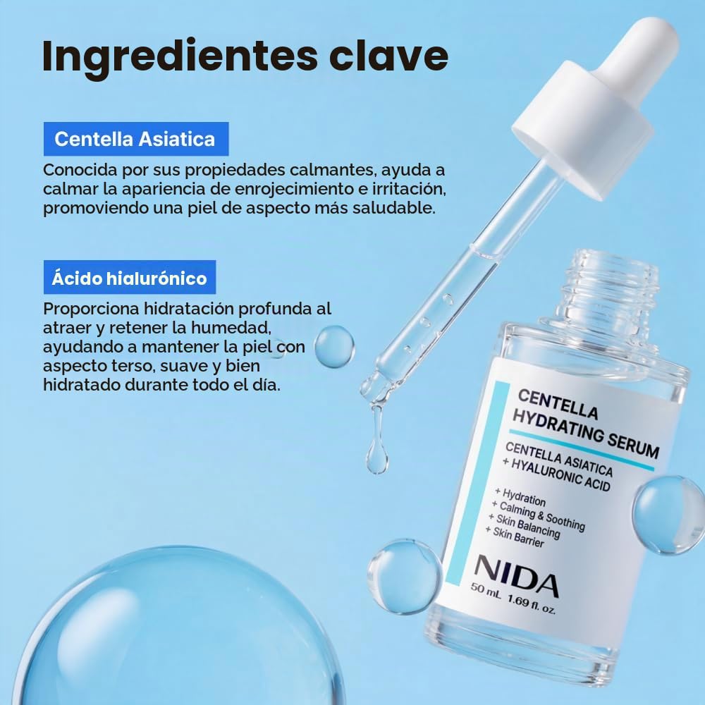 SÉRUM HIDRATANTE NIDA CENTELLA ASIATICA 50ML - 5