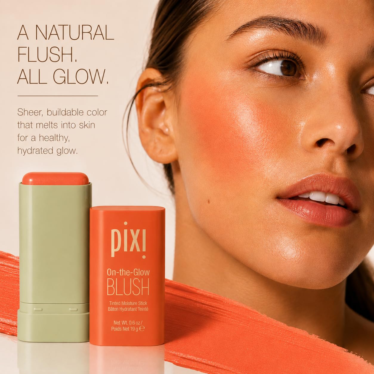 RUBOR EN BARRA PIXI ON-THE-GLOW CREAM BLUSH STICK JUICY - 2