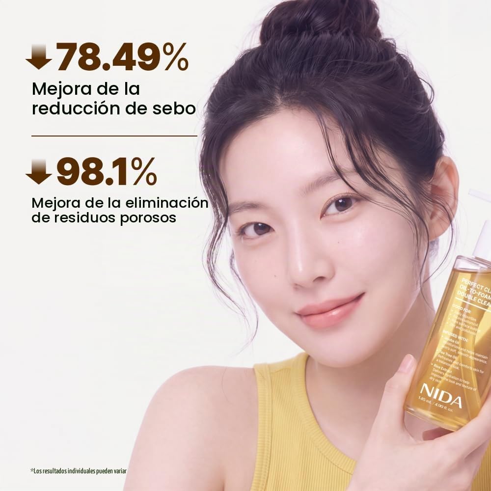 LIMPIADOR DOBLE NIDA PERFECT CLEAR OIL-TO-FOAM 145ML - 3