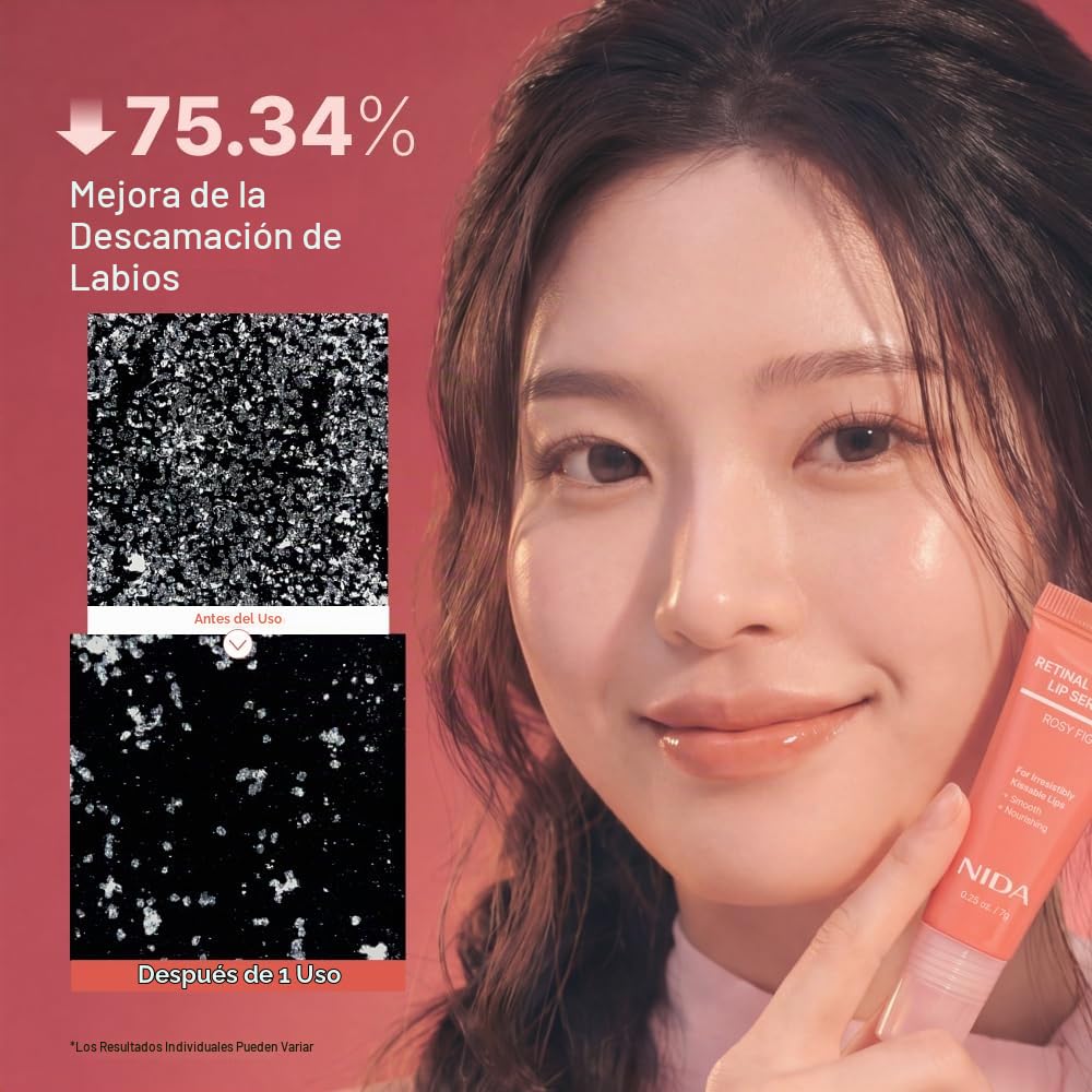 SÉRUM DE LABIOS NIDA RETINAL GLOWY LIP SERUM 7G ROSY FIG - 3