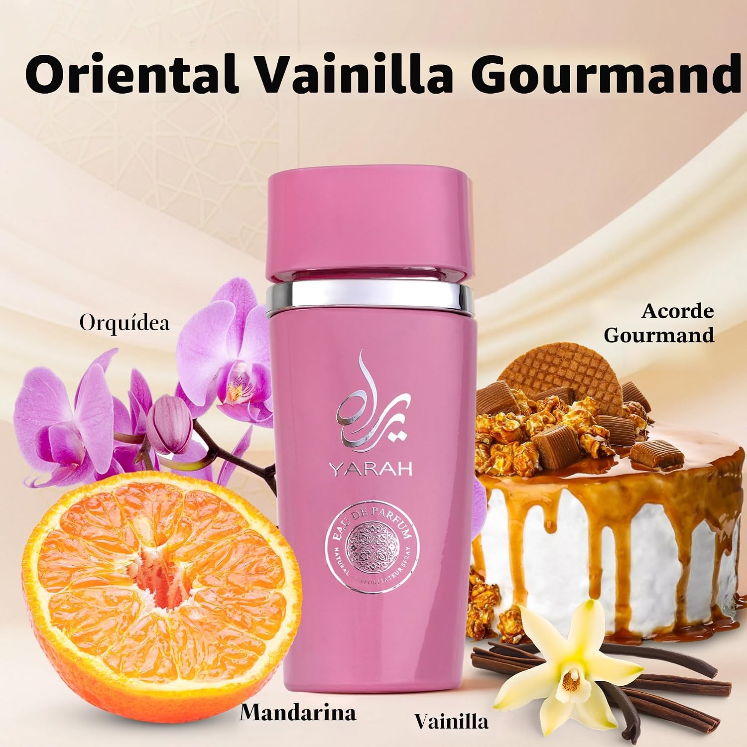 PERFUME SAADAH YARAH EAU DE PARFUM PARA MUJER 120ML ORIENTAL VAINILLA GOURMAND - 2