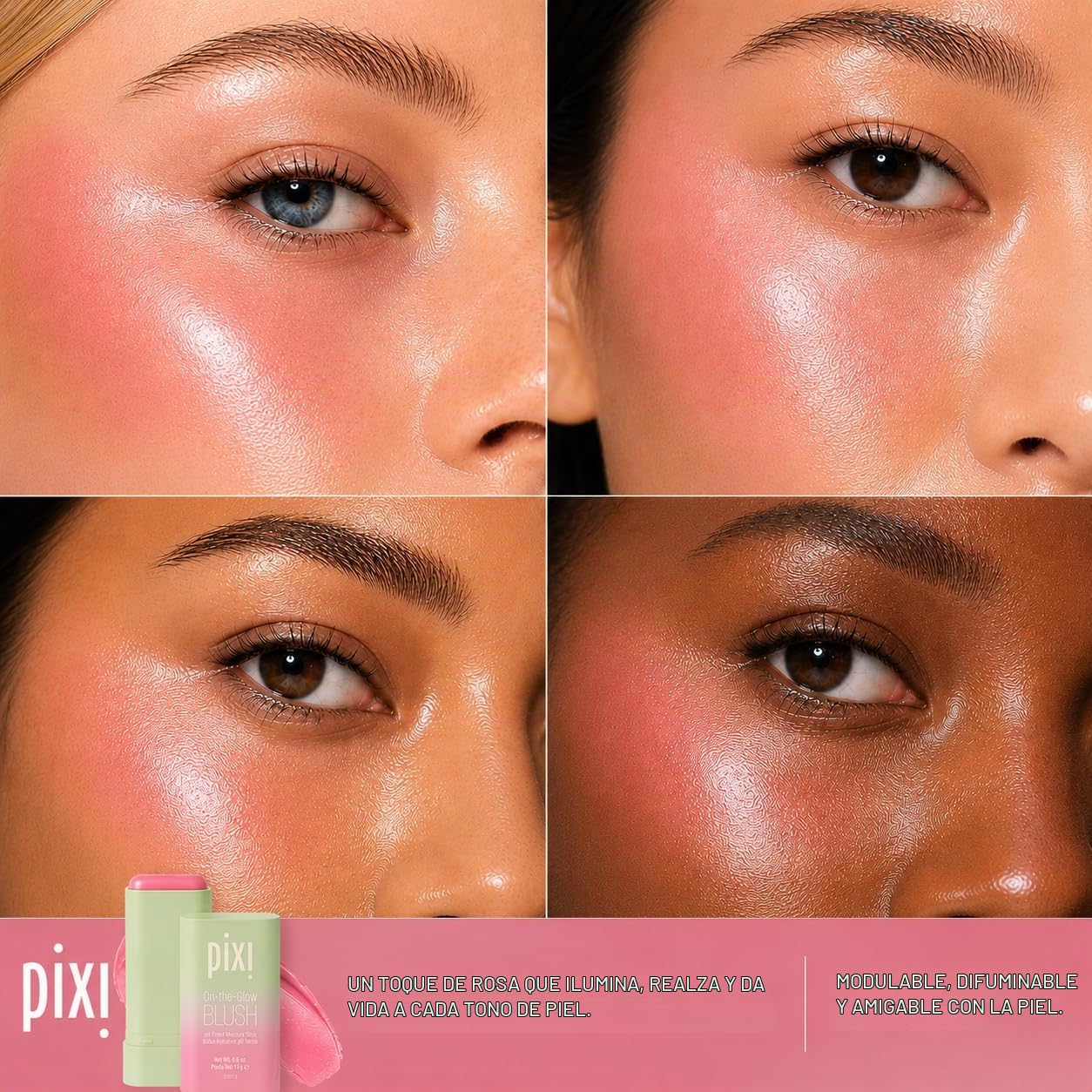 RUBOR EN BARRA PIXI ON-THE-GLOW CREAM BLUSH STICK CHEEKTONE - 4