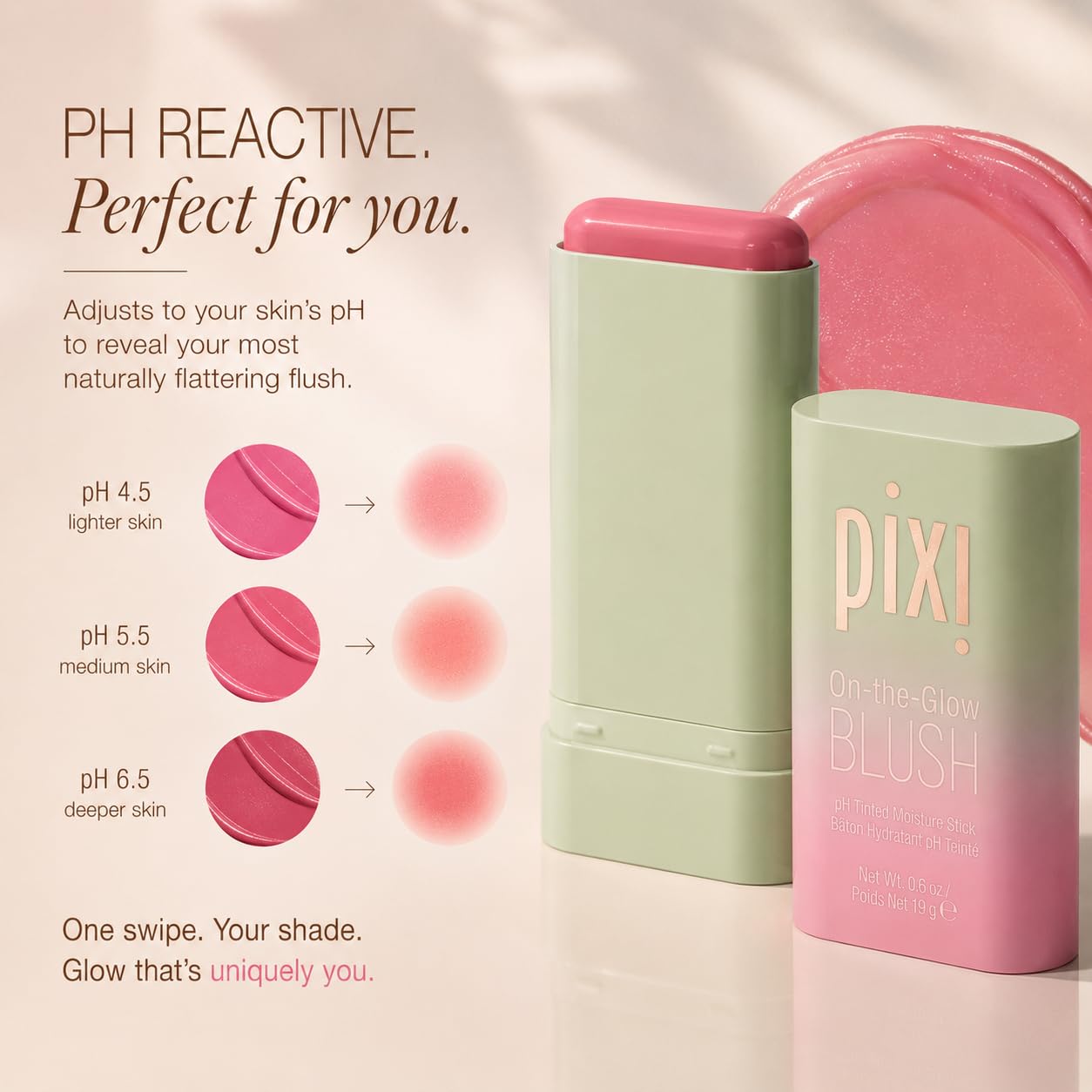 RUBOR EN BARRA PIXI ON-THE-GLOW CREAM BLUSH STICK CHEEKTONE - 5