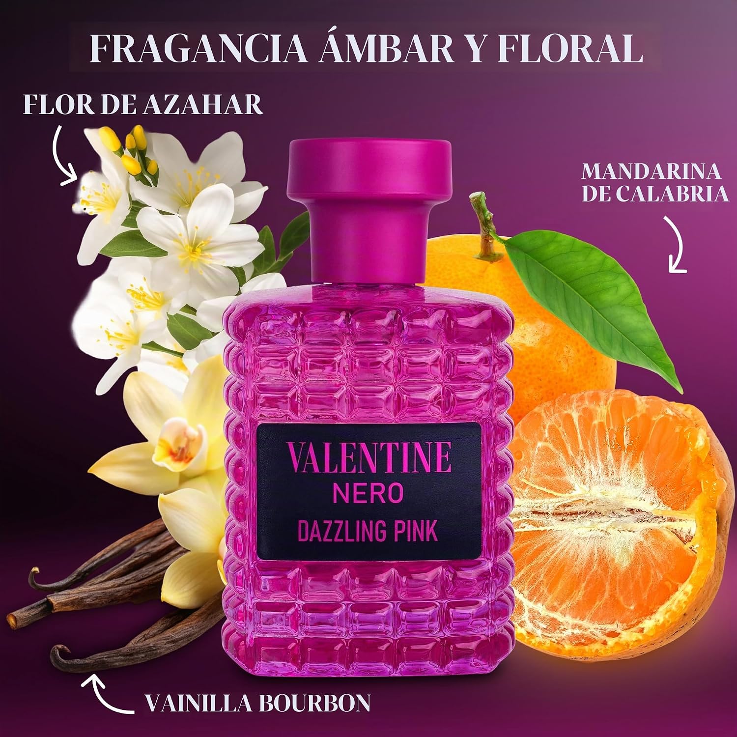 PERFUME URBAN COLLECTION VALENTINE NERO DAZZLING PINK EAU DE PARFUM 100ML - 2