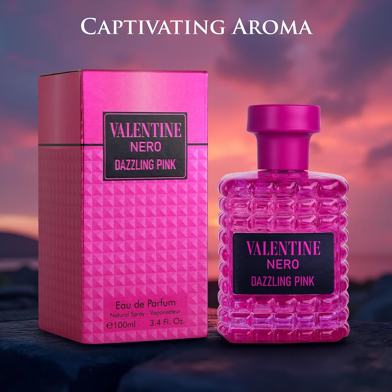 PERFUME URBAN COLLECTION VALENTINE NERO DAZZLING PINK EAU DE PARFUM 100ML - 3