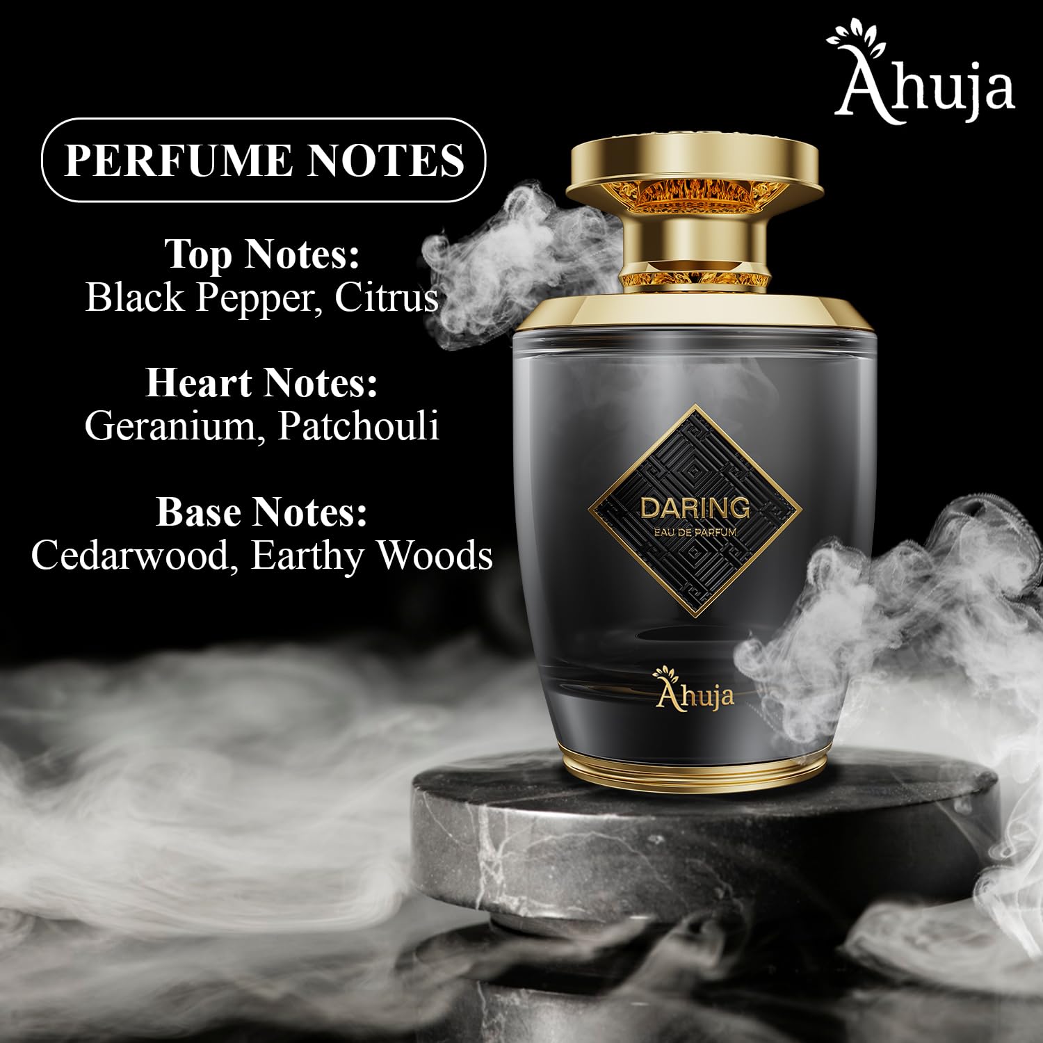 PERFUME AHUJA DARING EAU DE PARFUM 3.4 FL OZ PARA HOMBRE - 3