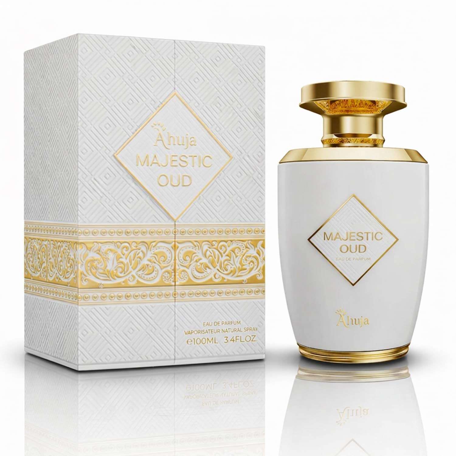 PERFUME AHUJA MAJESTIC OUD EAU DE PARFUM 3.4 FL OZ UNISEX - 1