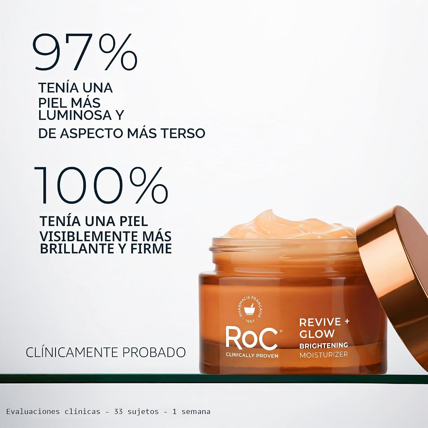 HIDRATANTE FACIAL ROC MULTI CORREXION REVIVE + GLOW CON VITAMINA C 10%, 50ML - 3