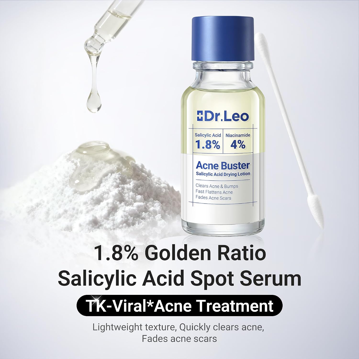 LOCIÓN SECANTE TRATAMIENTO ACNÉ DR.LEO ÁCIDO SALICÍLICO 1.8% 20ML - 3