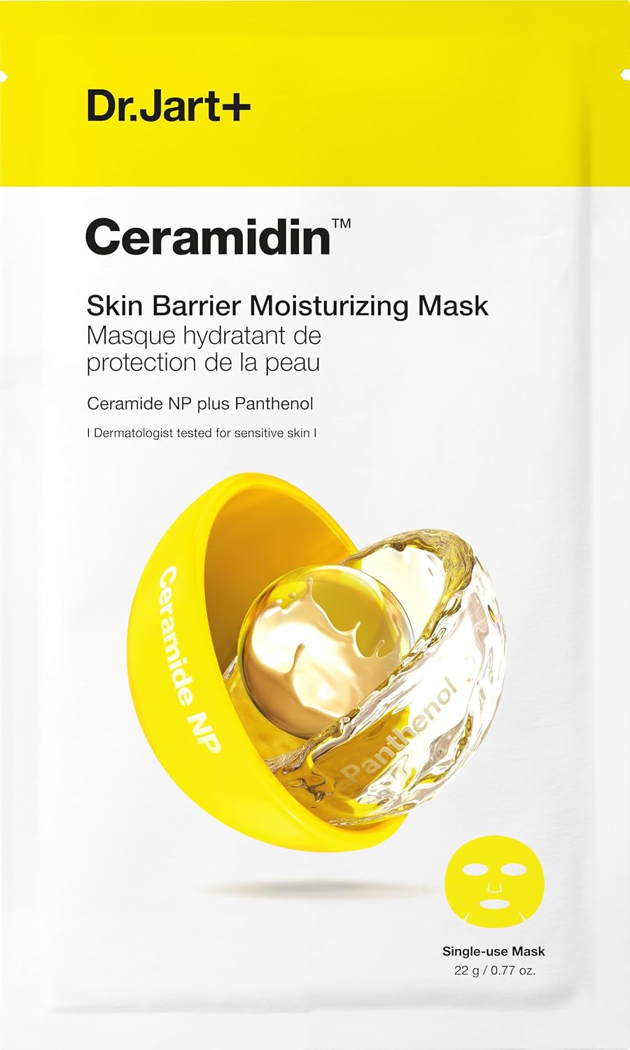 MASCARILLA FACIAL DR. JART+ CERAMIDIN BARRERA CUTÁNEA HOJA COREANA - 1
