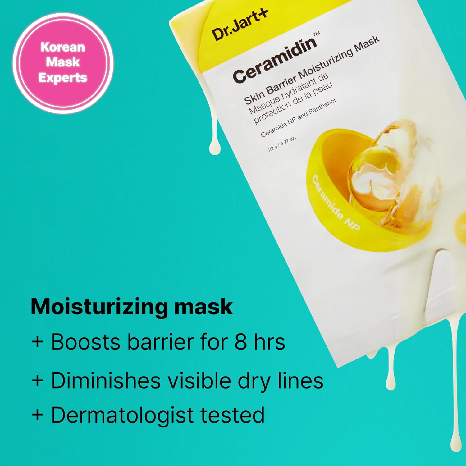 MASCARILLA FACIAL DR. JART+ CERAMIDIN BARRERA CUTÁNEA HOJA COREANA - 2
