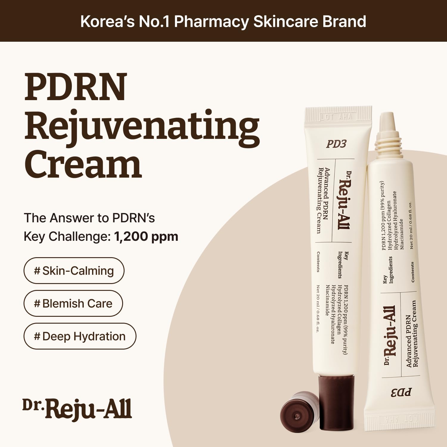 DÚO REJUVENECEDOR PDRN DR. REJU-ALL CREMA FACIAL + SÉRUM LABIAL - 3