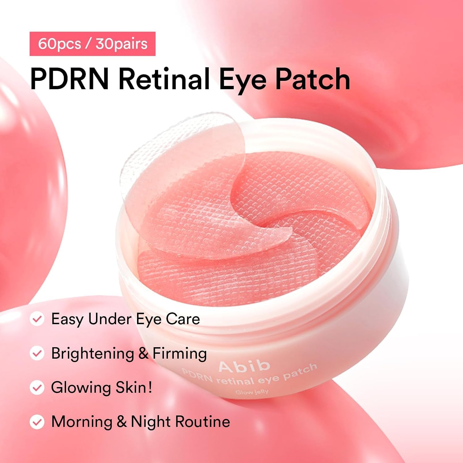 MASCARILLA ABIB PDRN RETINAL EYE PATCHES PARA CONTORNO DE OJOS, 60 UNIDADES - 4