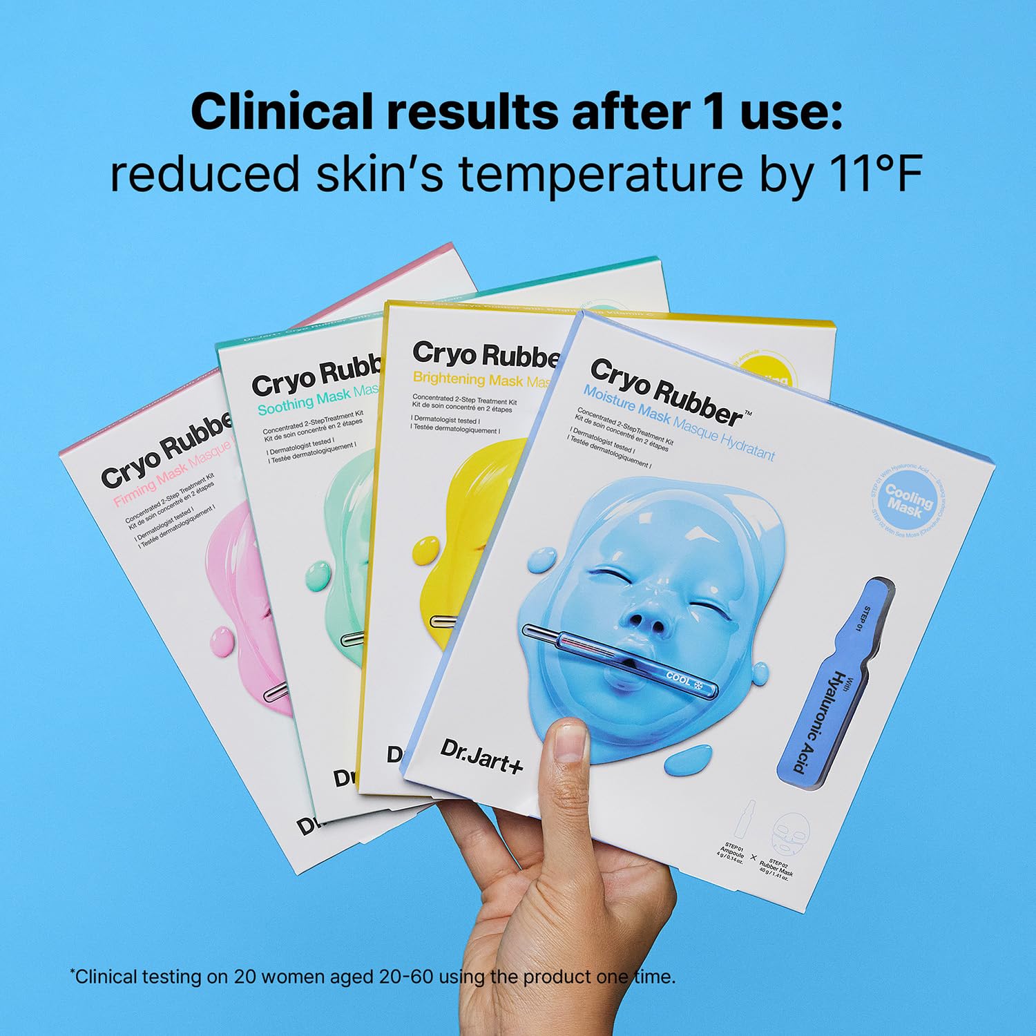 MASCARILLA FACIAL DR.JART+ CRYO RUBBER REFRESCANTE CON AMPOLETA TAMAÑO VIAJE - 5