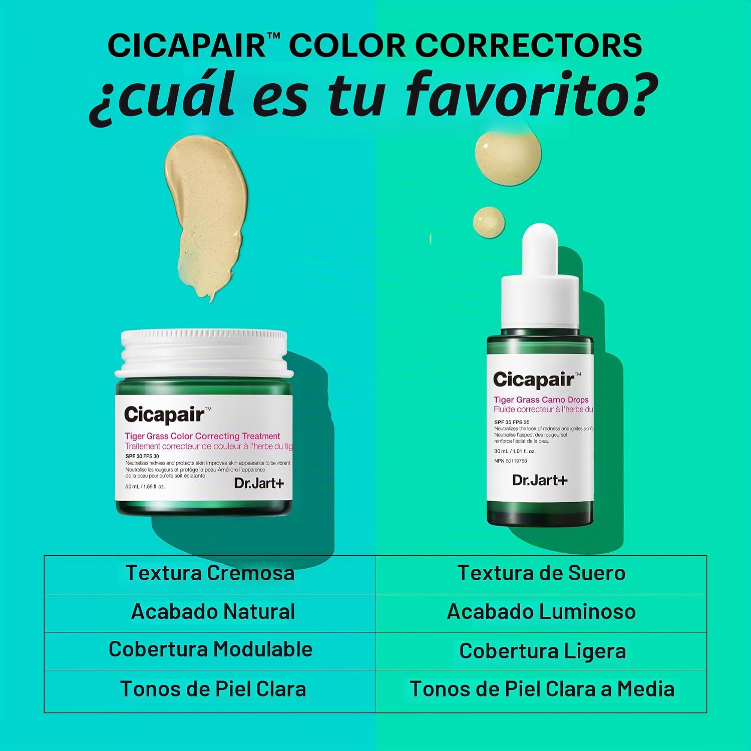 CORRECTOR DE COLOR CICAPAIR DR. JART+ SPF 30 CON CENTELLA ASIÁTICA - 4