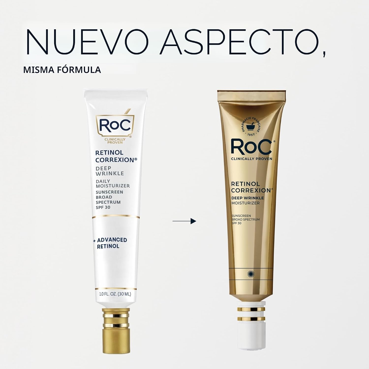 HIDRATANTE FACIAL ROC RETINOL CORREXION DEEP WRINKLE CON SPF 30, 30 ML - 2