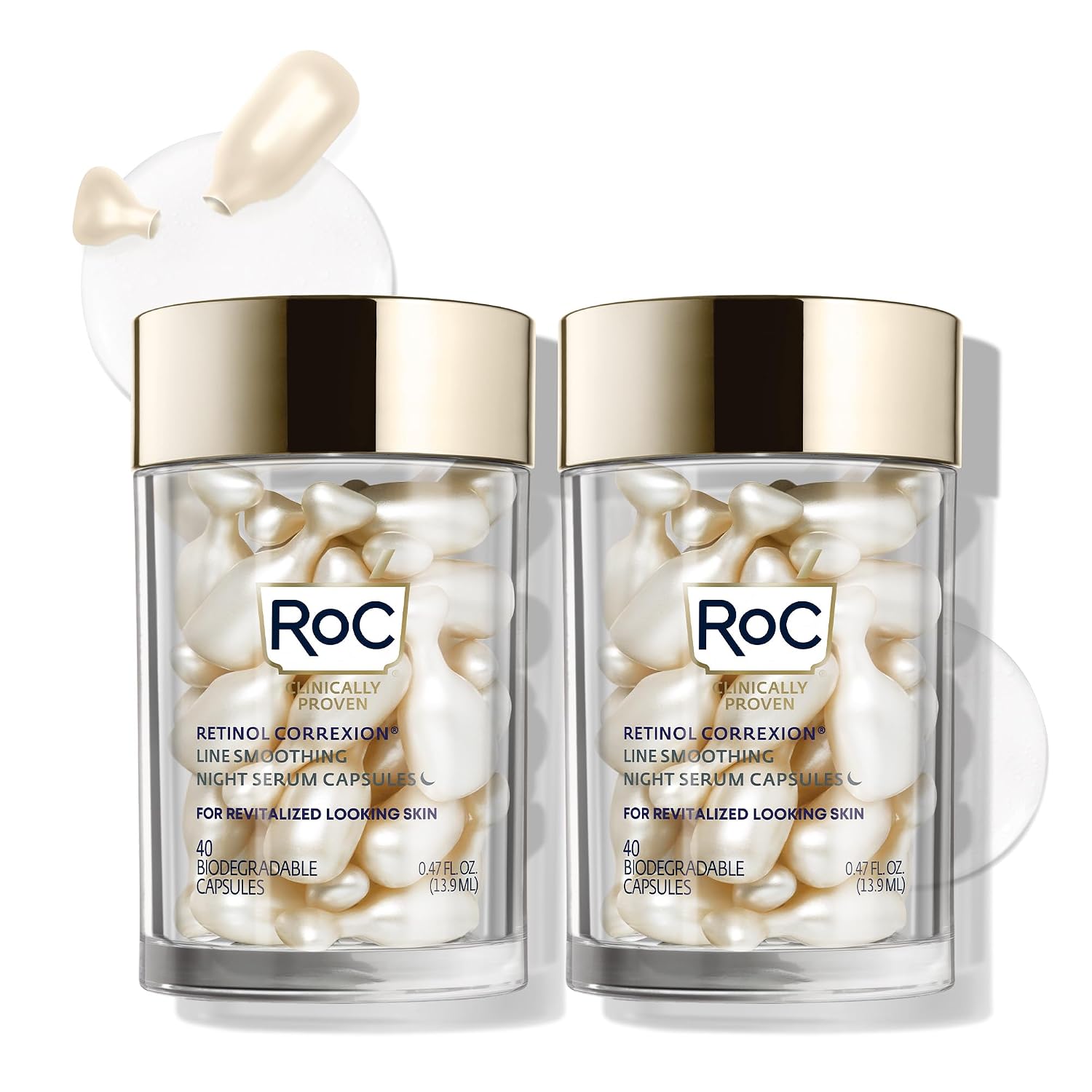 SÉRUM NOCTURNO ROC RETINOL CORREXION ANTI-ENVEJECIMIENTO EN CÁPSULAS, 80 UNIDADES - 1