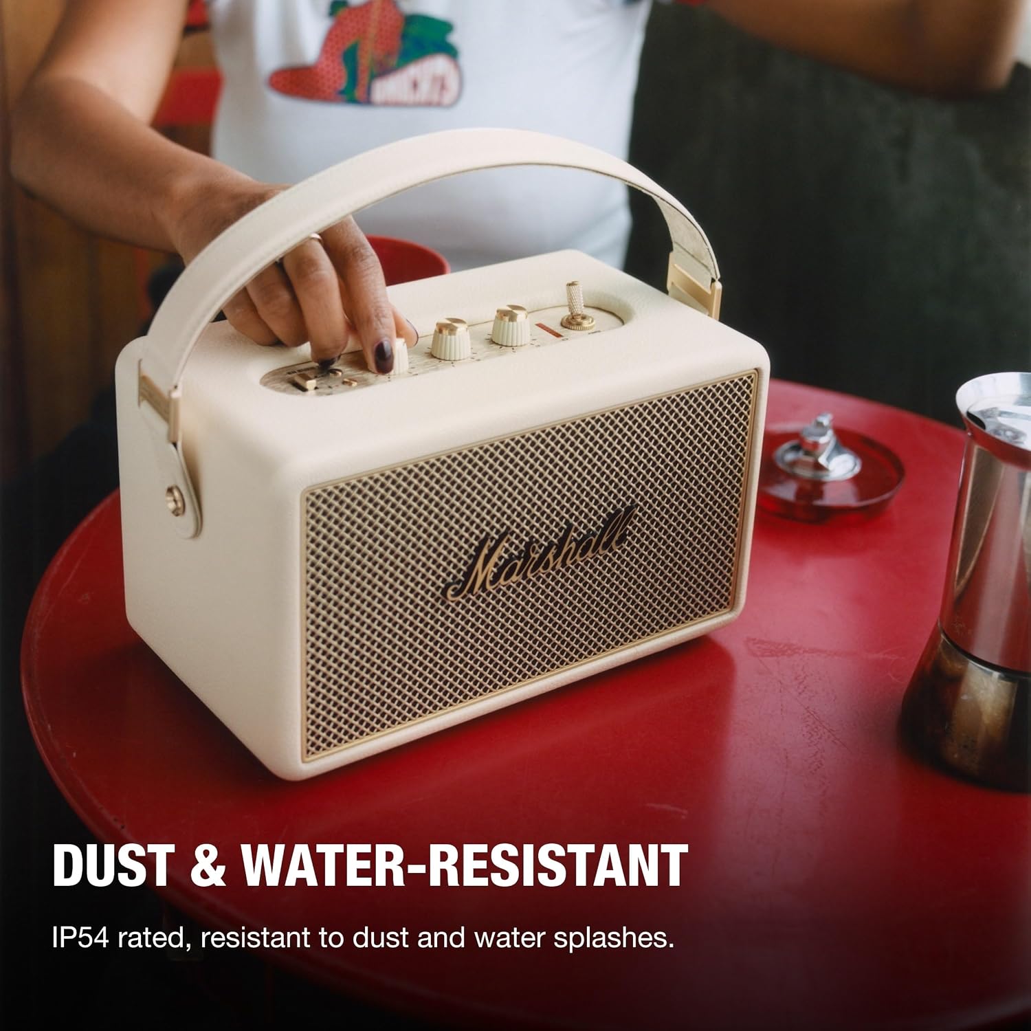 PARLANTE PORTÁTIL MARSHALL KILBURN III BLUETOOTH CREMA - 4