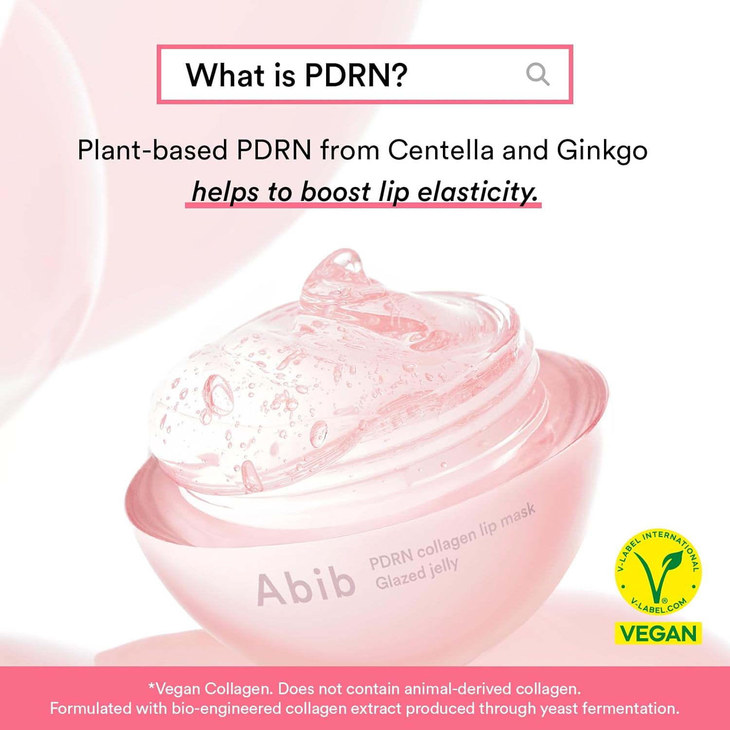 MASCARILLA DE LABIOS ABIB PDRN VEGAN COLLAGEN GLAZED JELLY ROSA 0.38 FL OZ - 5