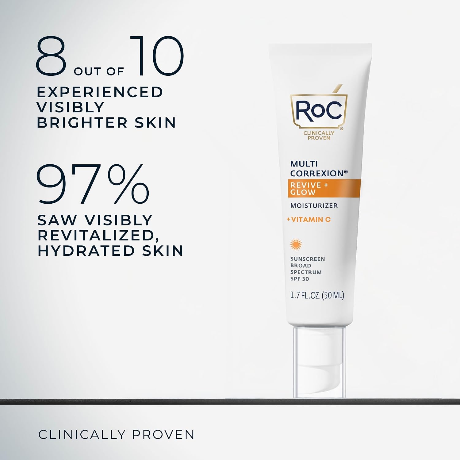 PROTECTOR SOLAR FACIAL ROC MULTI CORREXION VITAMINA C SPF 30 HIDRATANTE 1.7 OZ - 3