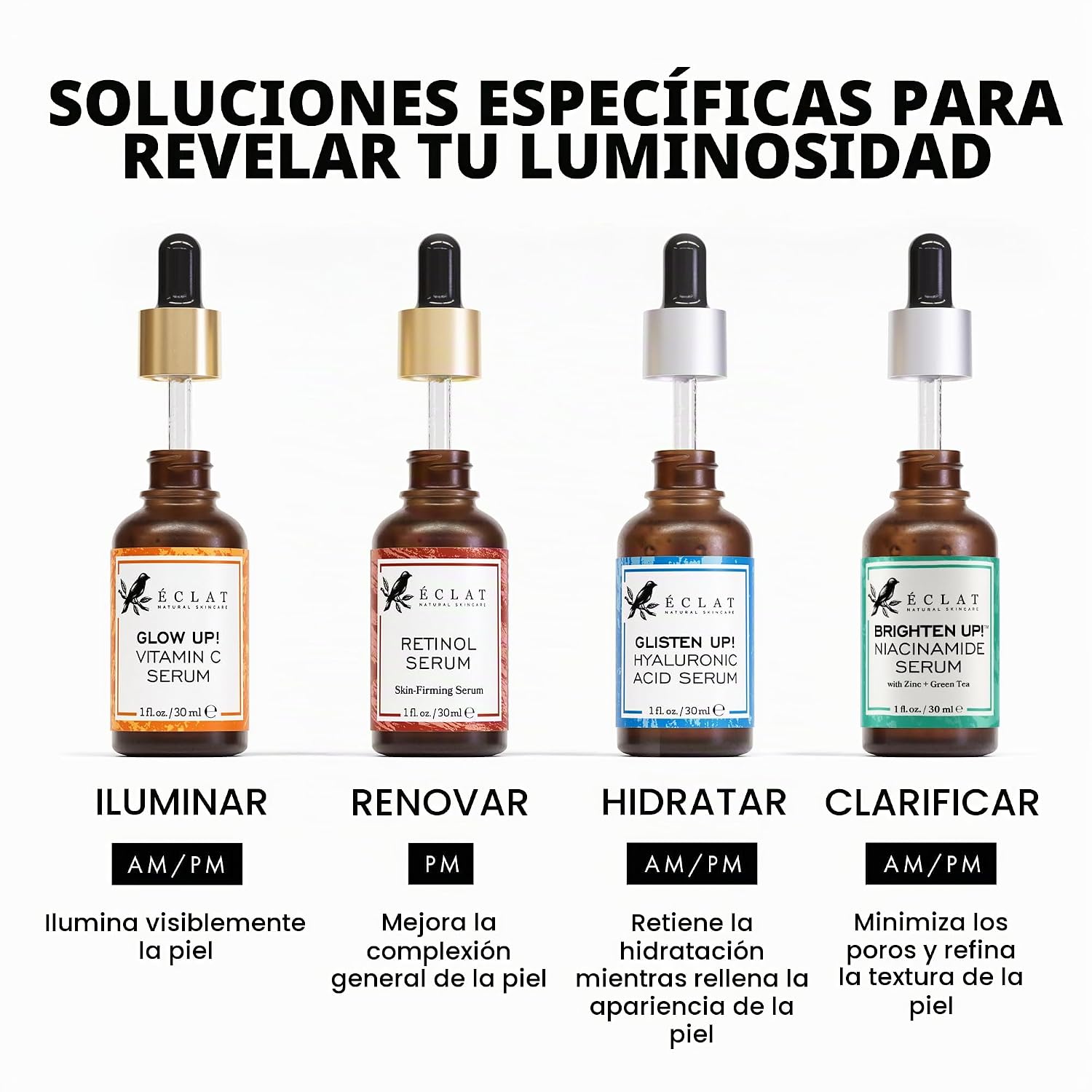 SÉRUM VITAMINA C ECLAT SKINCARE ÁCIDO FERÚLICO E VITAMINA E 30ML - 5