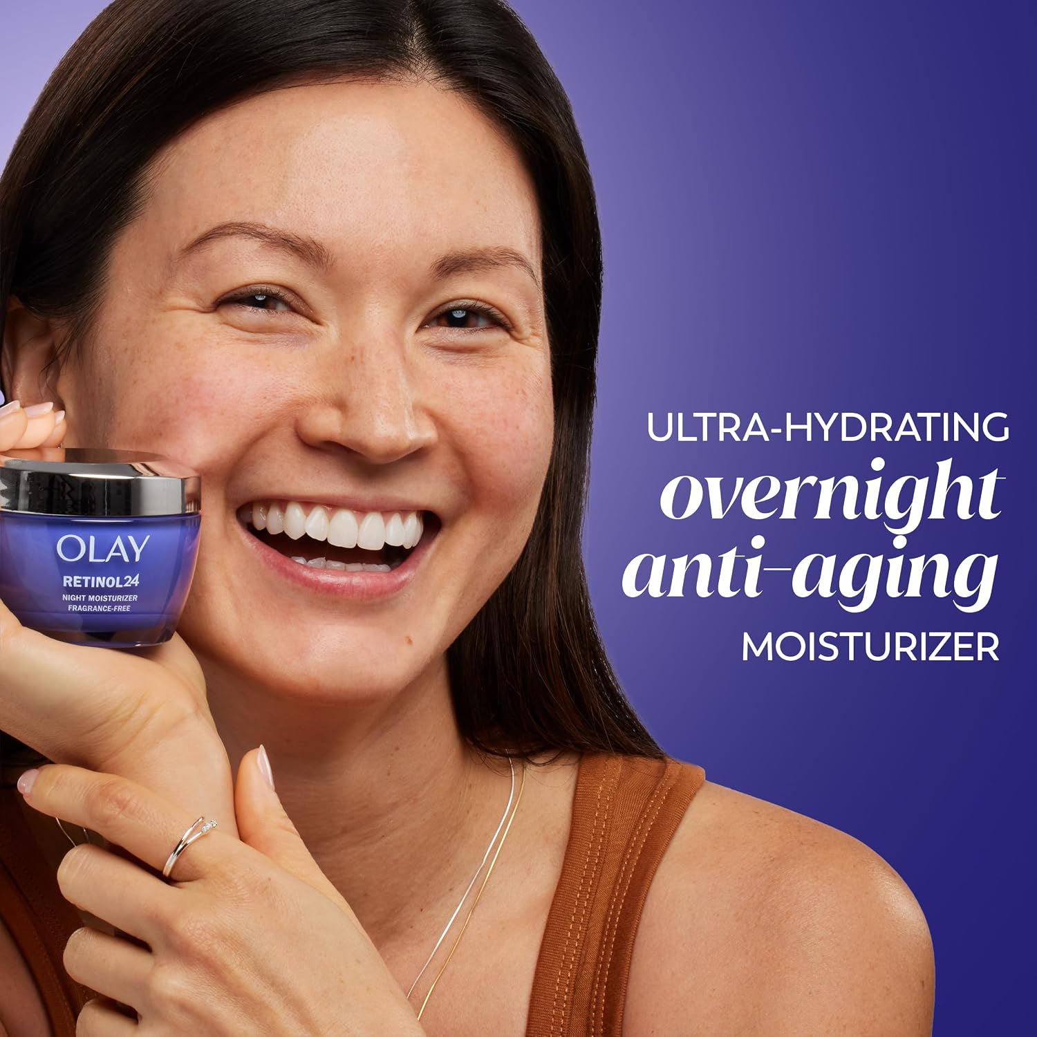 SET OLAY RETINOL 24 CREMA HIDRATANTE NOCTURNA 1.7 OZ + LIMPIADORES DESMAQUILLANTES 12 UNIDADES - 2