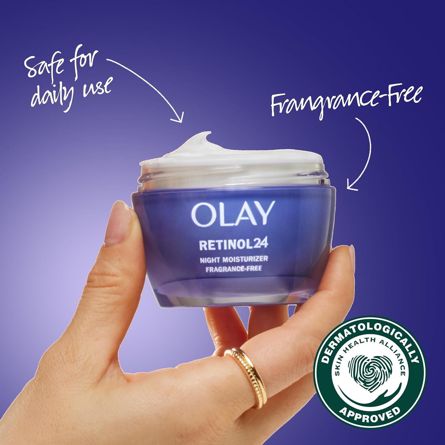 SET OLAY RETINOL 24 CREMA HIDRATANTE NOCTURNA 1.7 OZ + LIMPIADORES DESMAQUILLANTES 12 UNIDADES - 5