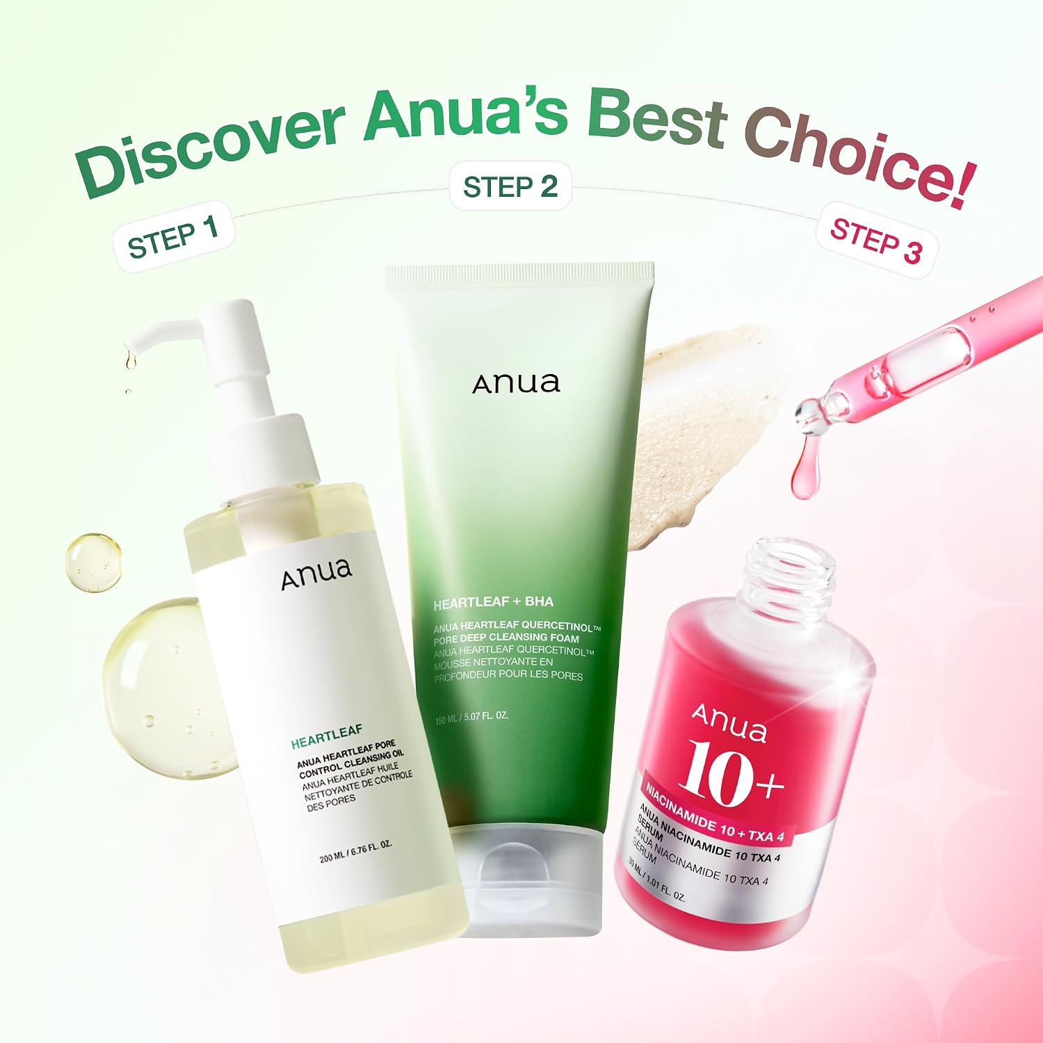 SET DE TRATAMIENTO ANUA 3-STEP GLASS SKIN BEGINNER KIT - 2
