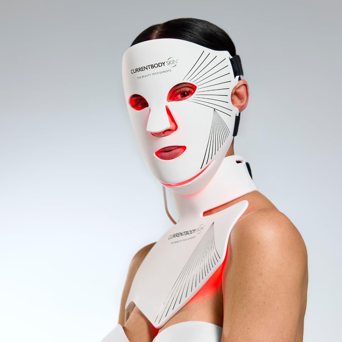 MASCARILLA LED CURRENTBODY RED LIGHT THERAPY SERIES 2 PARA ROSTRO Y CUELLO - 1