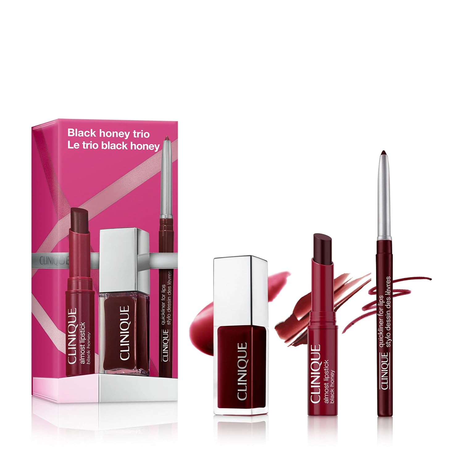 SET DE MAQUILLAJE CLINIQUE ALMOST LIPSTICK TINTED LIP BALM BLACK HONEY - 1