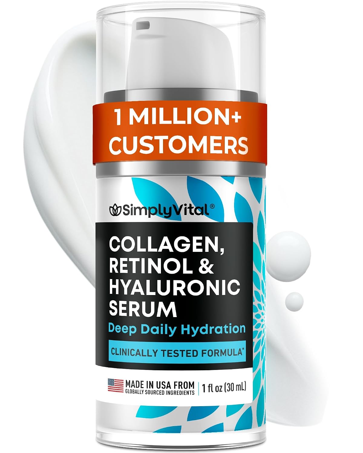 SÉRUM FACIAL RETINOL COLLAGEN SIMPLYVITAL ANTIEDAD HIDRATANTE 30ML - 1