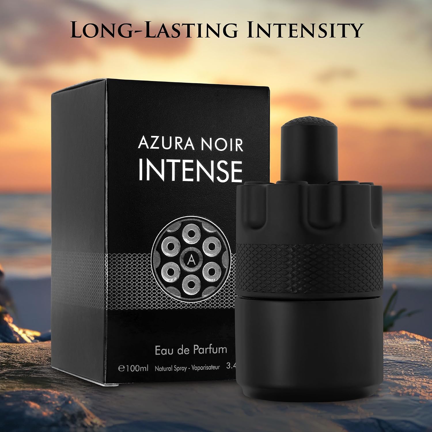 PERFUME URBAN COLLECTION AZURA NOIR INTENSE EAU DE PARFUM PARA HOMBRE 100ML - 4