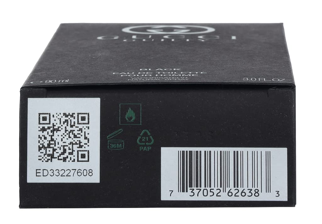 PERFUME GUCCI GUILTY BLACK POUR HOMME EDT SPRAY 90 ML - 5
