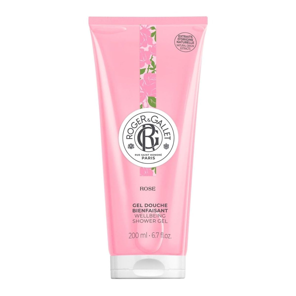 GEL DE DUCHA ROGER Y GALLET WELLBEING CON ALOE VERA Y ROSA 200 ML - 1