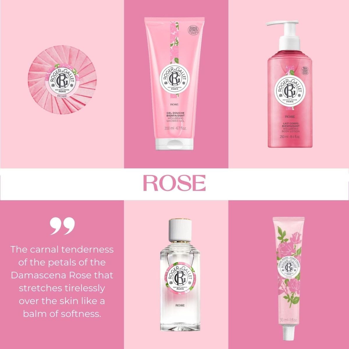 GEL DE DUCHA ROGER Y GALLET WELLBEING CON ALOE VERA Y ROSA 200 ML - 5
