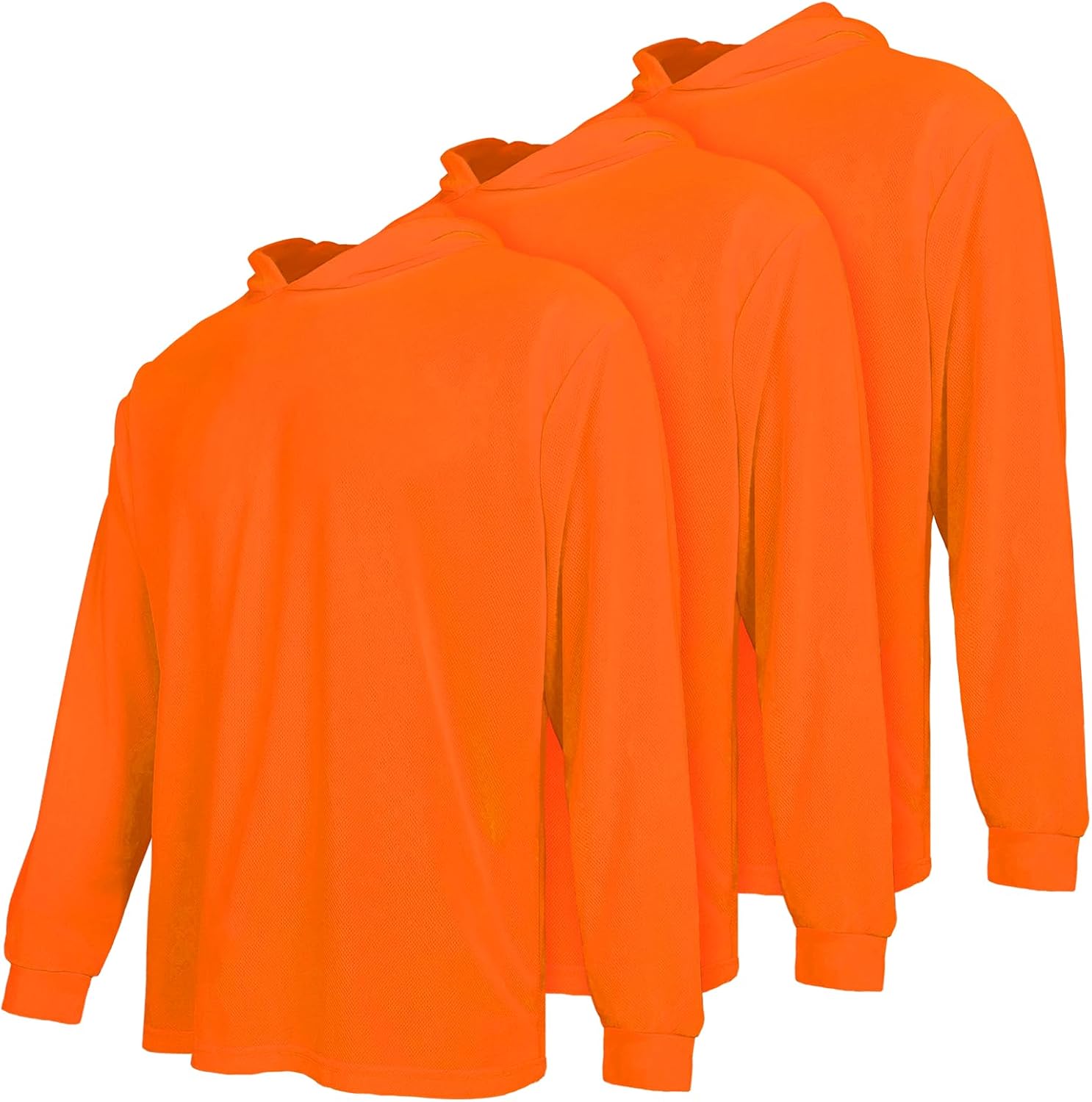 CAMISA DE SEGURIDAD HI VIS SUXIBIP MANGA LARGA CON CAPUCHA PROTECTORA PARA HOMBRE - 1