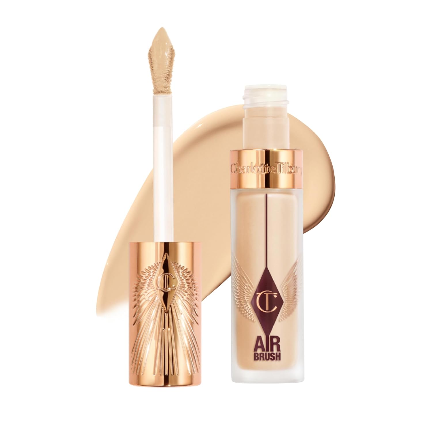 CORRECTOR CHARLOTTE TILBURY AIRBRUSH FLAWLESS BLUR CONCEALER COBERTURA COMPLETA ACABADO MATE - 1