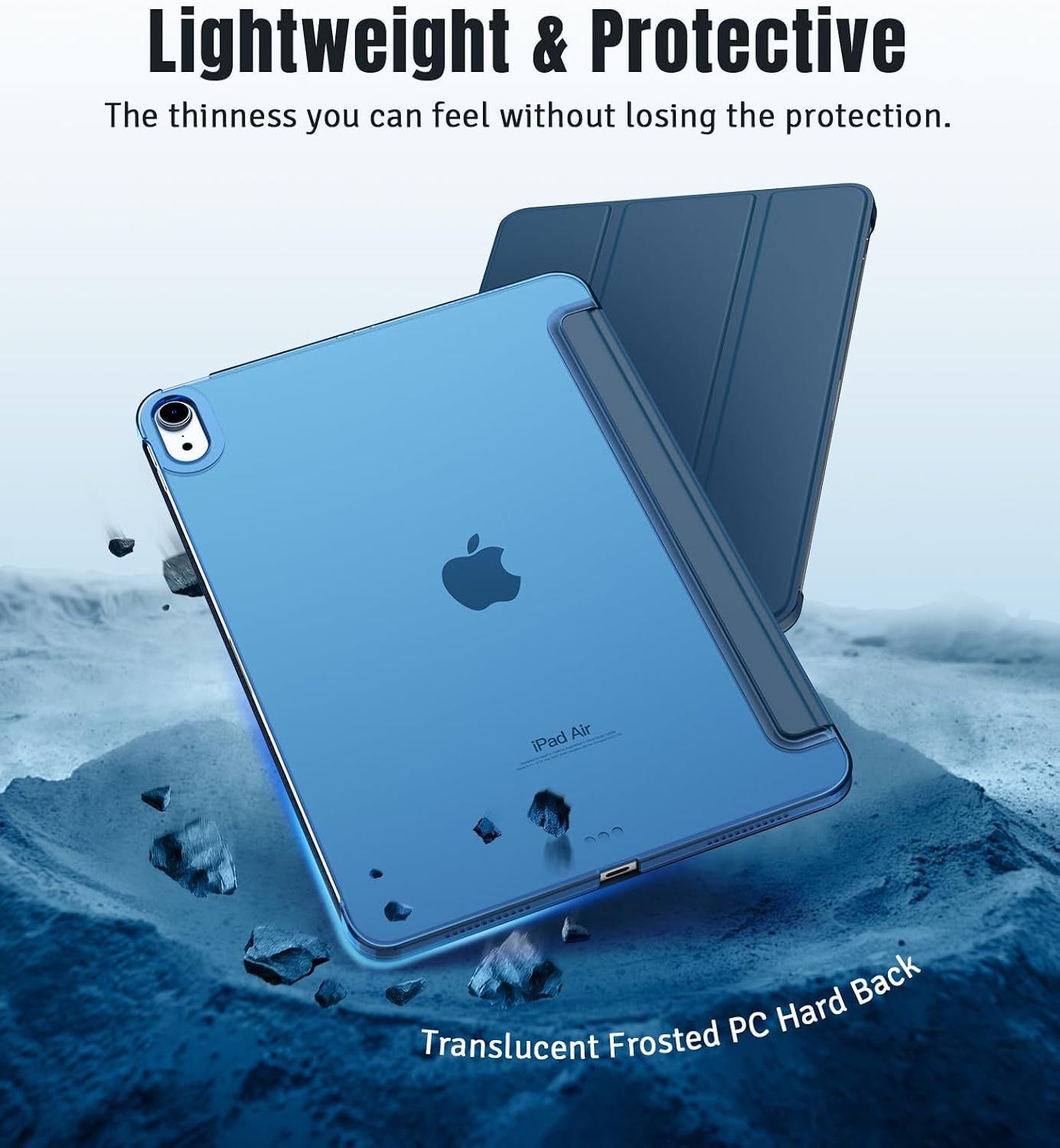 CASE TIMOVO PARA IPAD AIR 11 PULGADAS M4/M3/M2 Y AIR 5TA/4TA GENERACIÓN AZUL ABYSS - 5