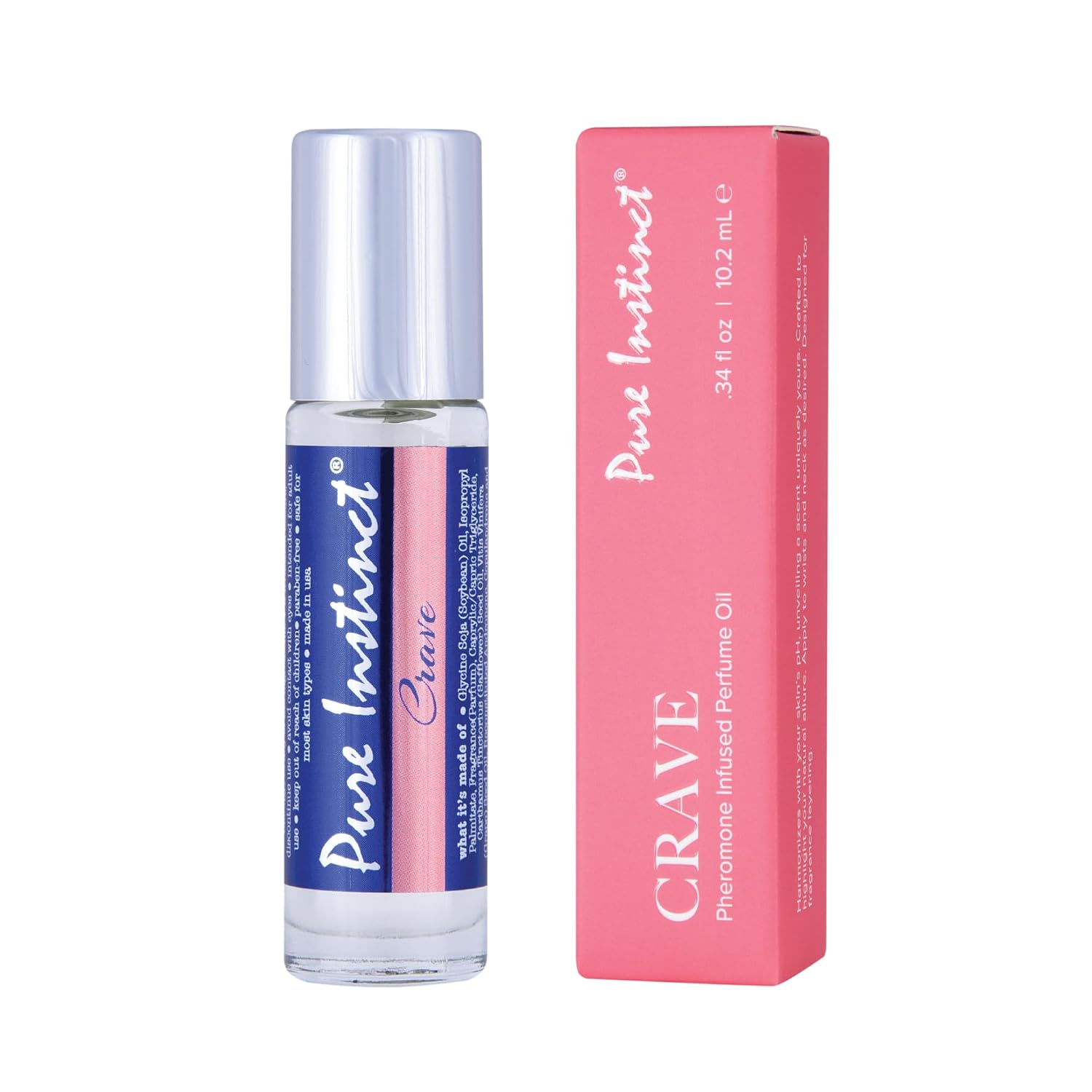 PERFUME ROLL-ON PURE INSTINCT CRAVE CON FEROMONAS PARA MUJER - 1
