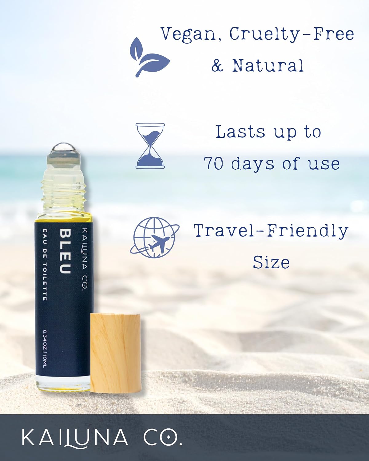 PERFUME ROLL ON KAILUNA CO. BLEU FOR MEN 10 ML - 4