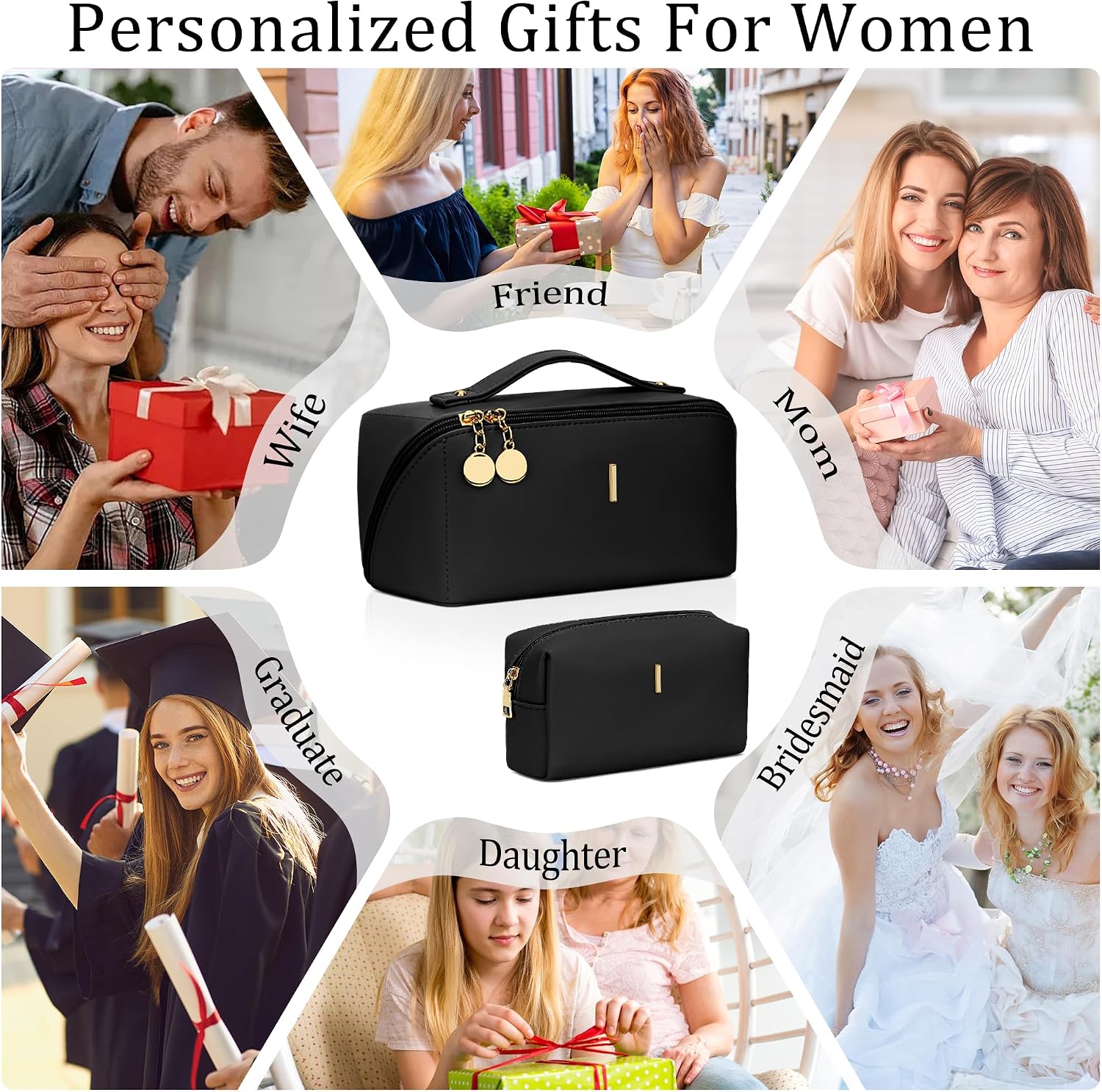 BOLSA DE MAQUILLAJE PERSONALIZADA CLOUDWINGS CON INICIAL - 2