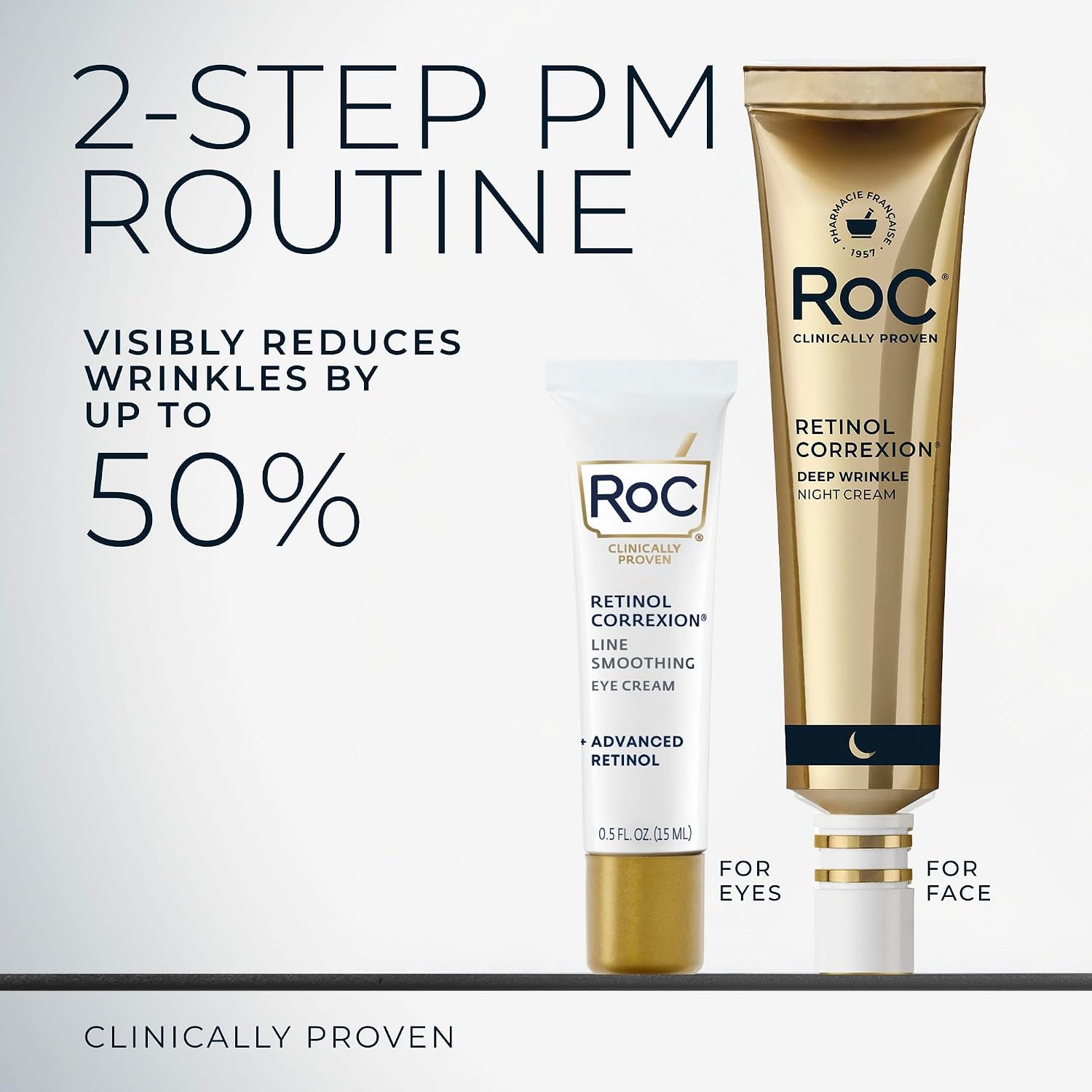 SET ROC RETINOL CORREXION CREMA NOCTURNA ANTIARRUGAS + CONTORNO DE OJOS - 3