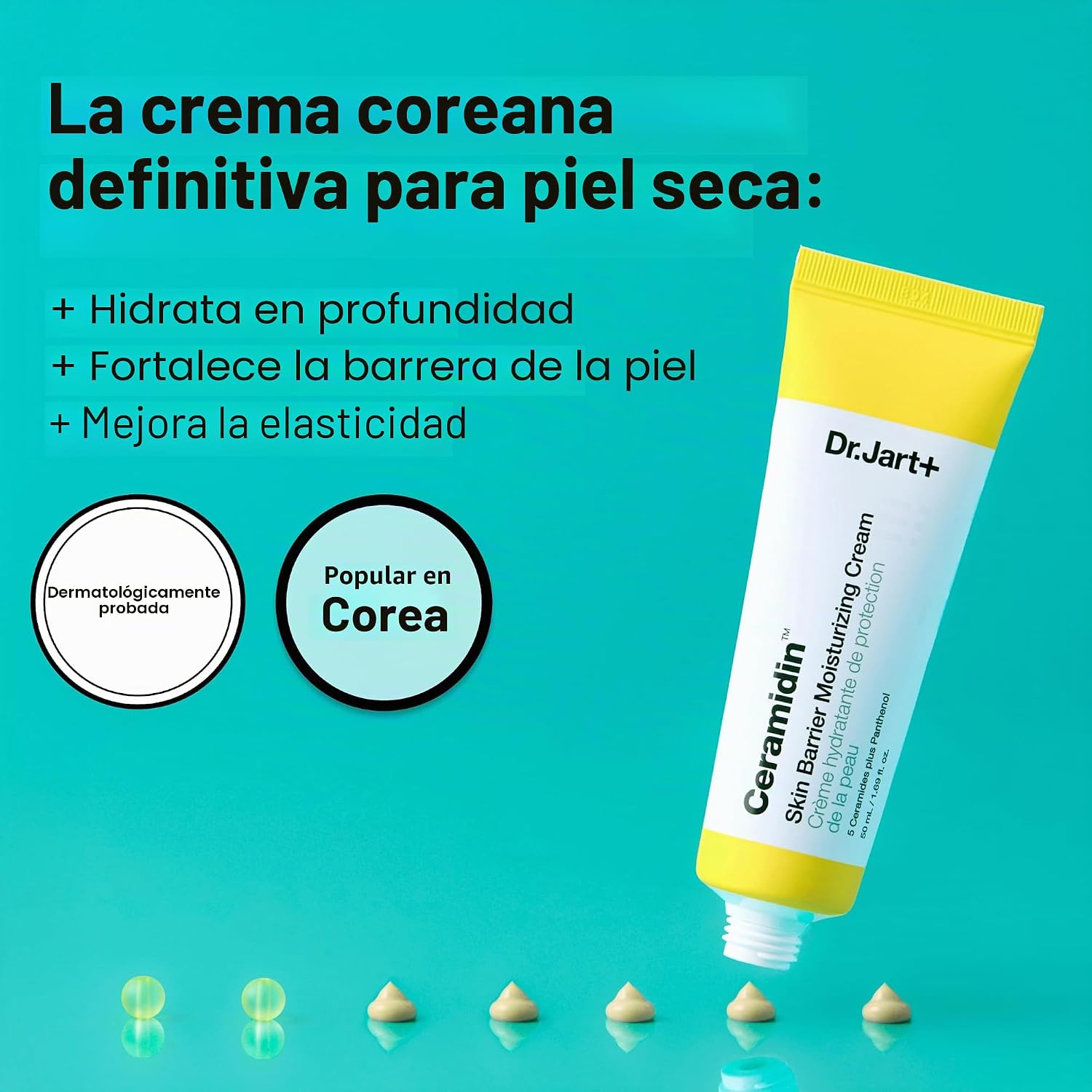 CREMA HIDRATANTE DR.JART+ CERAMIDIN SKIN BARRIER CON CERAMIDAS Y PANTENOL - 3