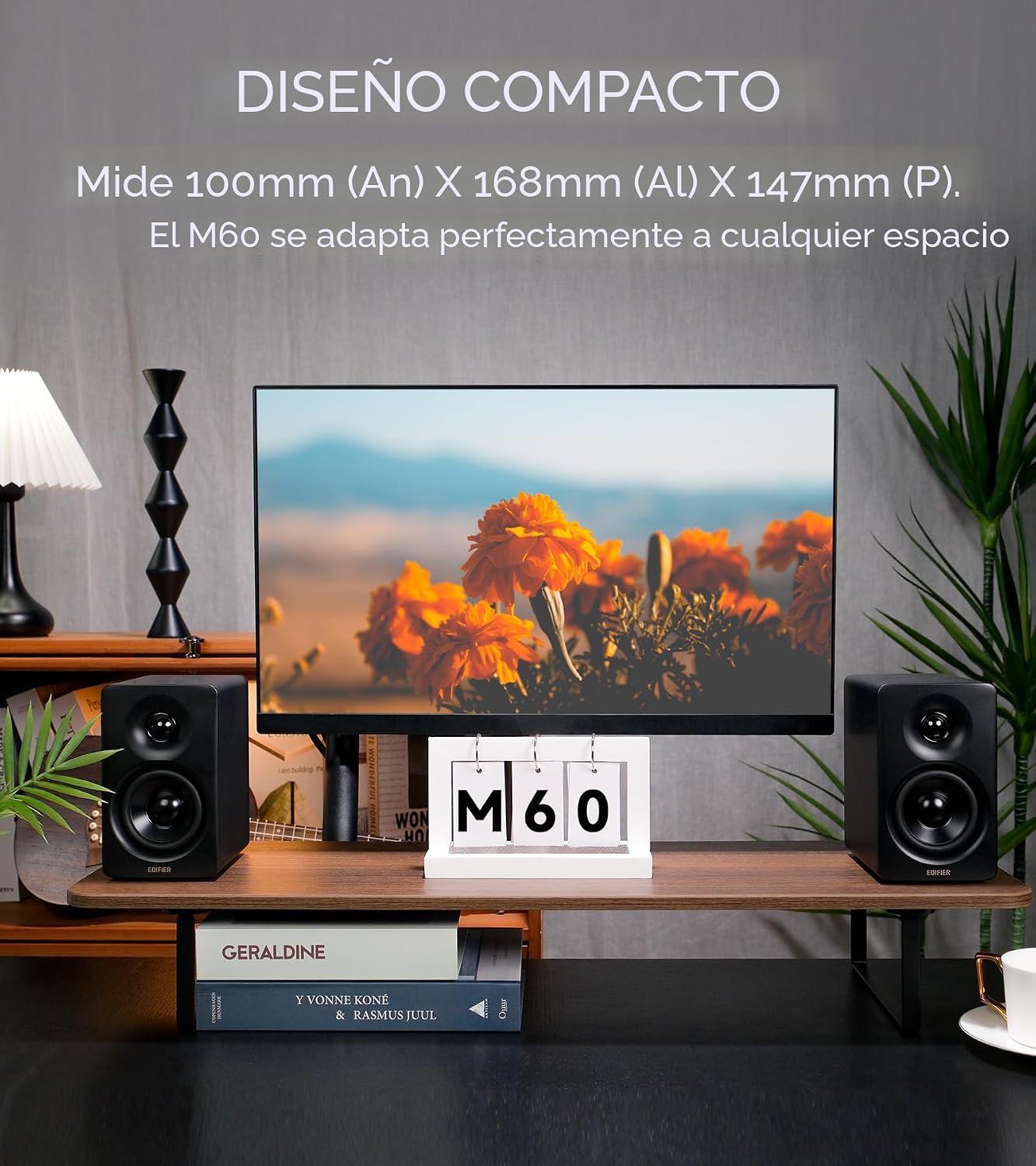 PARLANTE EDIFIER M60 MULTIMEDIA 66W RMS NEGRO - 3